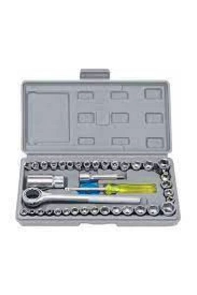 Go İthalat 40 Piece Socket Set Plastic Boxed Combination Socket Wrench Set (4797)