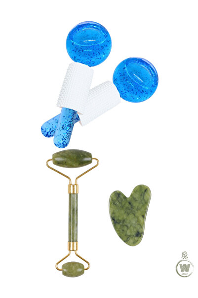 Welta Ice Globes Buz Küresi Soğuk Masaj Terapi Topu 2 Adet Ve Yeşim Face Roll...