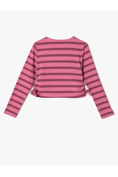 Koton T-Shirt Long Sleeve Camisole Gather Detailed