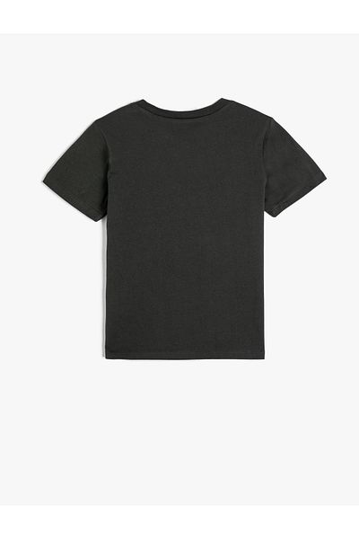 Koton T-Shirt Dinosaur printed κοντό μανίκι Crew λαιμόκοψη από βαμβάκι