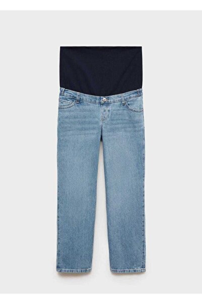 MANGO Woman Düz kesim hamile jean