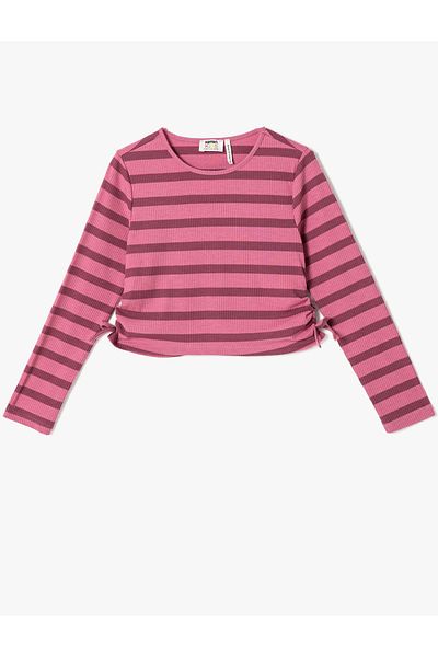 Koton T-Shirt Long Sleeve Camisole Gather Detailed