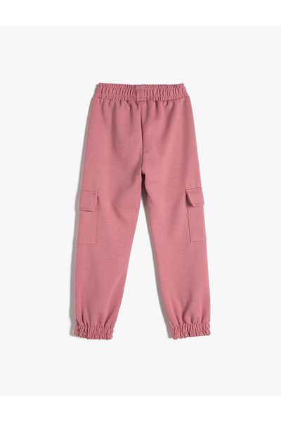 Koton Basic Cargo Jogger Sweatpants with Pockets and Elastic Waist