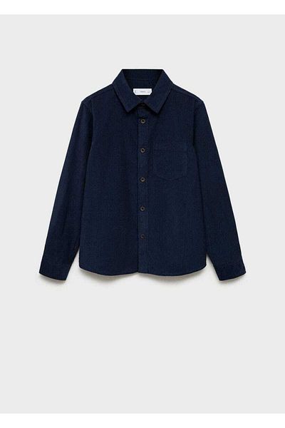MANGO Kids Cordhemd mit normalem Schnitt