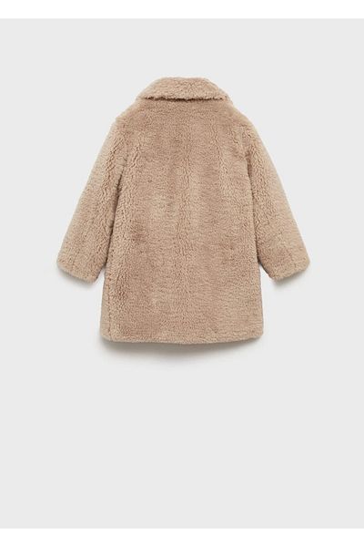 MANGO Kids Παλτό με όψη γούνας