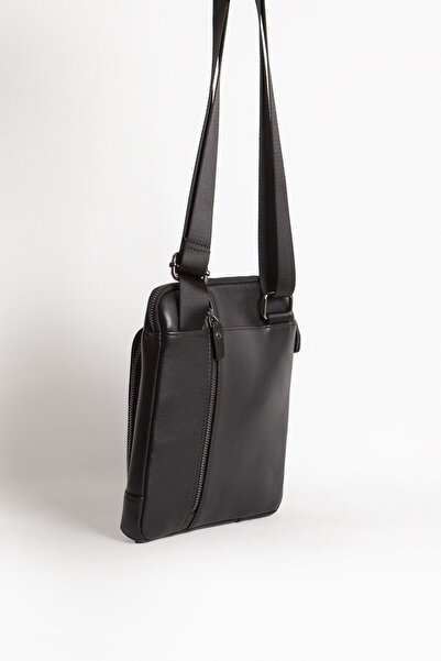 Grande Gd 6551 Genuine Leather Men's Briefcase Black