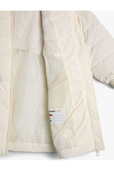 Koton 4WKG00005AW Palton pentru fetiță Koton ALB