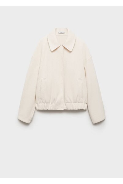 MANGO Woman Πλεκτό μπουφάν με τσέπες