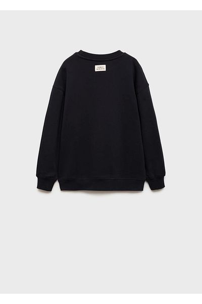 MANGO Kids Textured Patterned Sweatshirt