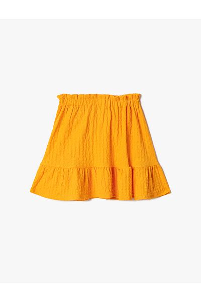 Koton Midirock mit strukturierter, elastischer Taille