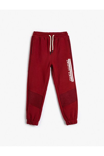 Koton Jogger-Jogginghose, Taillenbund, Taschendruck, detailliert