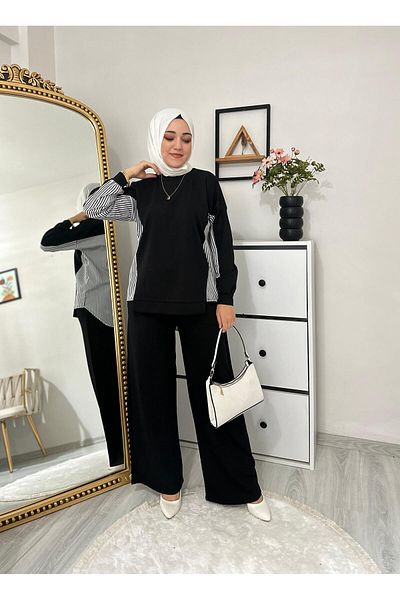 Moda Krash Sports Set - Striped Shirt and Combination Design