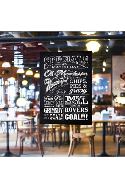 FOBHOME Kara Yazı Tahtası -kendinden Yapışkanlı Yazı Tahtası Sticker Kara Tahta Ve Tebeşir 60 X 100 Cm