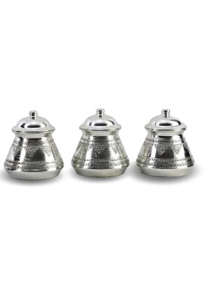 Efsoon Organics 1 mm Single Size Stapled Tinned Copper Spice Rack - Set of 3