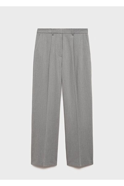 MANGO Woman Pensli Düz Kesim Pantolon