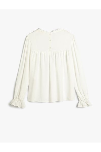 Koton White Girl's Blouse