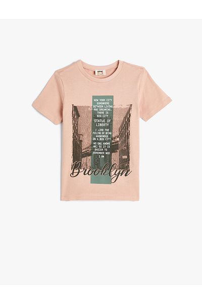 Koton Brooklyn Crew Neck Cotton Short Sleeve T-Shirt