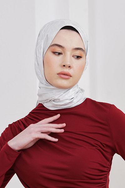 Loryan Scarf Jacquard Shawl - Marble Flush Jacquard Shawl 4257