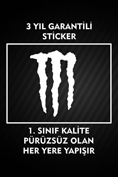 3M Sticker 15x10 cm / Etiket / Araç Sticker / Araba Sticker