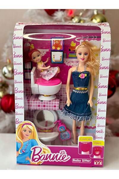DF ToyShop KLOZET VE LAVABO SETLİ BEBEK