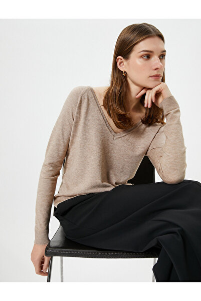 Koton Triko Boğazlı Kazak Uzun Kollu Basic