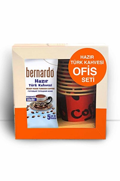 Bernardo Hazır Türk Kahvesi Ofis Seti Sade 10'lu