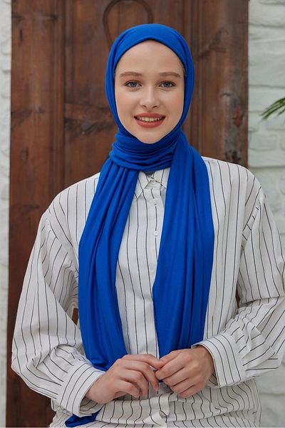 Şalland Saks Color Combed Cotton Shawl