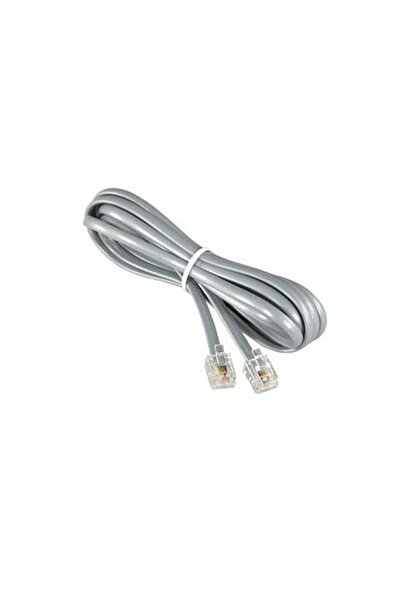 Genel Markalar Telefon Kablosu 2 Metre 2 Ucu Jacklı Rj11 Köken Kablo Adsl Mod...