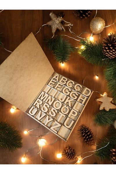 Penguen Wooden Letter Painting Set...