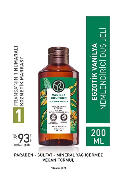Yves Rocher Doğal Köpüren Ve İpeksi Dokulu Nemlendirici Konsantre Egzotik Vanilya Kokulu 200ml eleg.2899