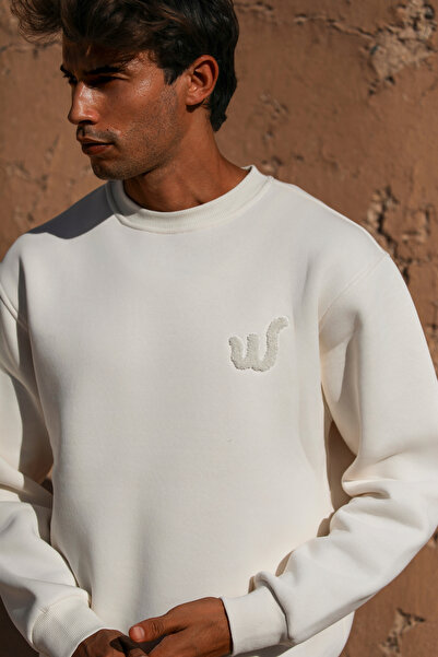Whish Viento Perla Loose Fit Süzene Nakışlı Sweatshirt