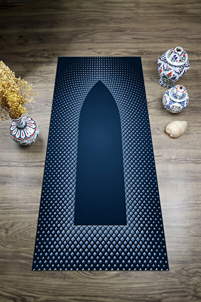 Viyana Home Digital Printed Non-Slip Base Washable Dowry Gift Prayer Mat Pray...