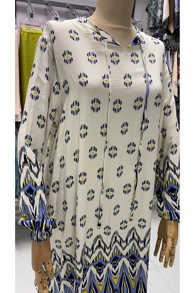 Zeynep Butik Kado Laced Collar Tunic 8517 1408