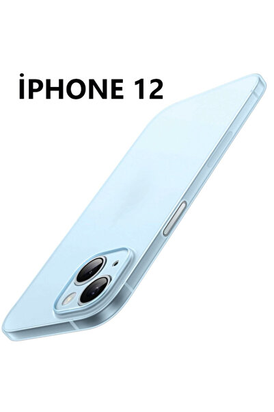 USIDE iphone 12 Ultra Ince Yarı Saydam Kılıf Mat Yüzeyli Kirlenmez Kamera Kor...