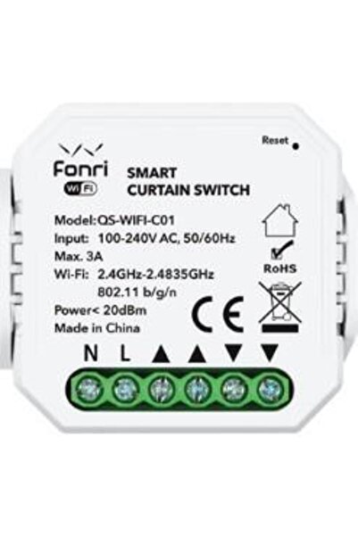 Fonri FONRİ WF3-EL3-0201-11 WIFI KABLOSUZ CP03 AKILLI PERDE PANJUR ANAHTAR