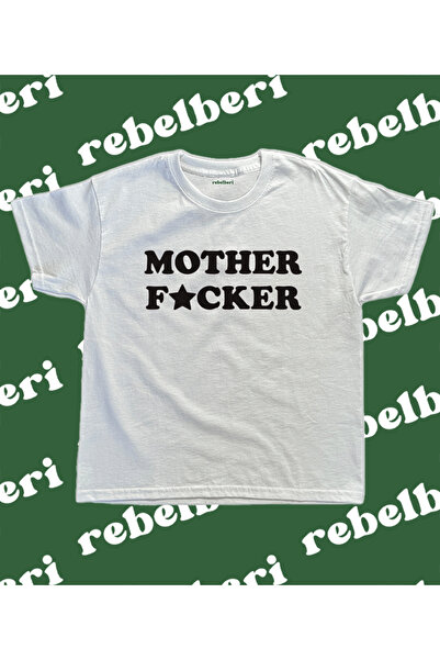 rebelberi Μαύρο μπλουζάκι μωρού με αστέρια - Mother Fucker Written, 100% βαμβ...