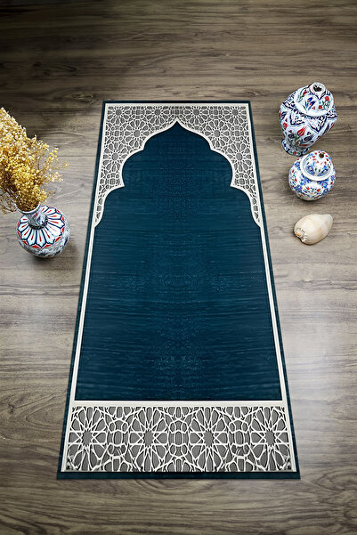 Viyana Home Digital Printed Non-Slip Base Washable Dowry Gift Prayer Mat Pray...