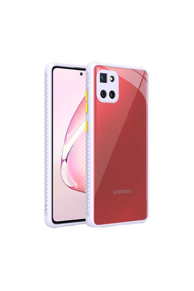 Techaks جراب Zore Kaff لهاتف Galaxy A81 (نوت 10 لايت) - أرجواني
