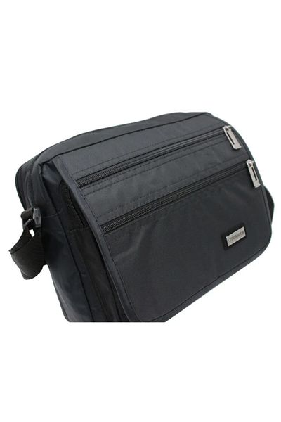 SEVENTEEN Multi-Compartment Men's Hand and Shoulder Strap Bag Black