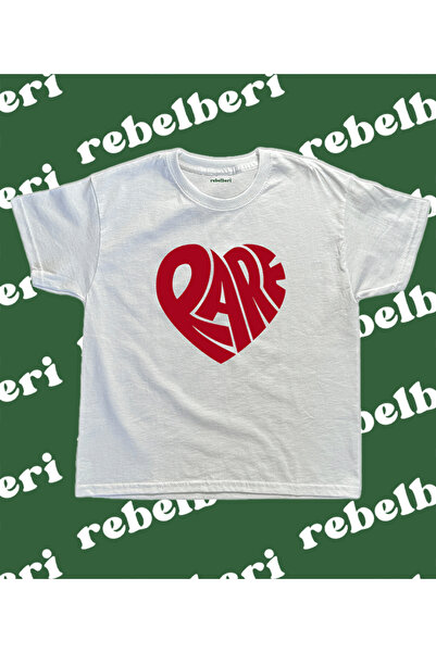 rebelberi Baby Tee Rare Scris Y2K Grunge Fairycore 100% Bumbac