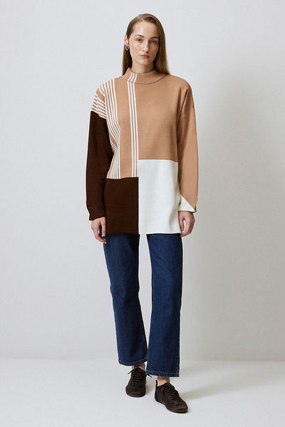 Touché Privé VERTICAL COLLAR Knitwear TUNIC