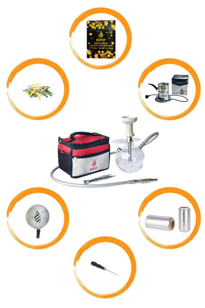 Kefo Bombus Eko Paket - Bombus Nargile Takımı - Kömür - Magma - Galvaniz Ocak-Sipsi-İğne