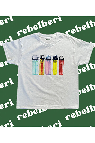 rebelberi Tricou pentru copii din 5 piese - Brichetă, Y2K Grunge, Fairycore, 100% bumbac