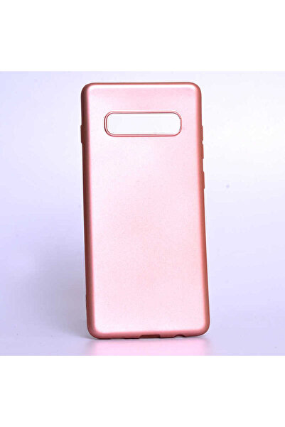 kilifone Galaxy S10 Plus uyumlu - Kılıf Mat Soft Premier Silikon Kapak - Rose...