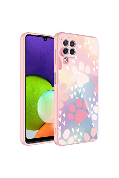 Hatreds Galaxy A22 4G Kılıf Desenli İçi Kadife Kamera Korumalı Darbe Emici Si...