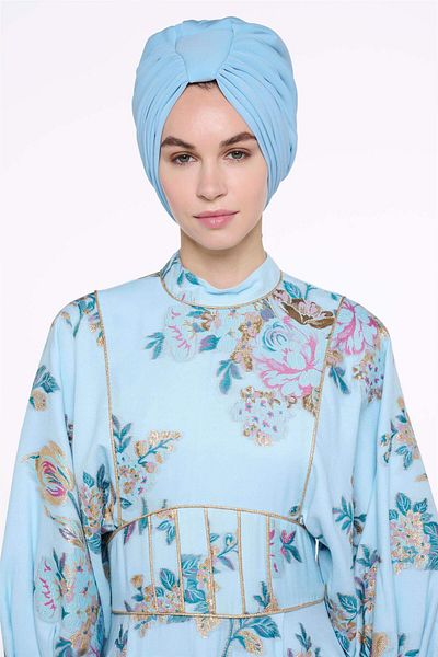 miha Hicran Önal Blue Handled Design Bonnet