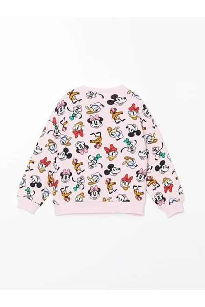 LC Waikiki LCW Kids Pembe Bisiklet Yaka Mickey Mouse Baskılı Kız Çocuk Pijama Takımı CENT TRADE