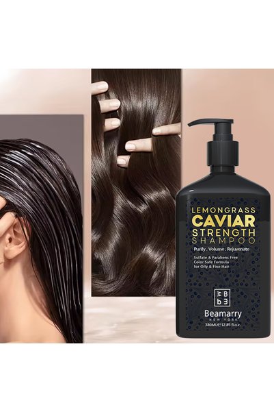 Beamarry Caviar Lemongrass Strengthening, Plumping Fine Wire Oil Hair Care Cream Series 380 ml