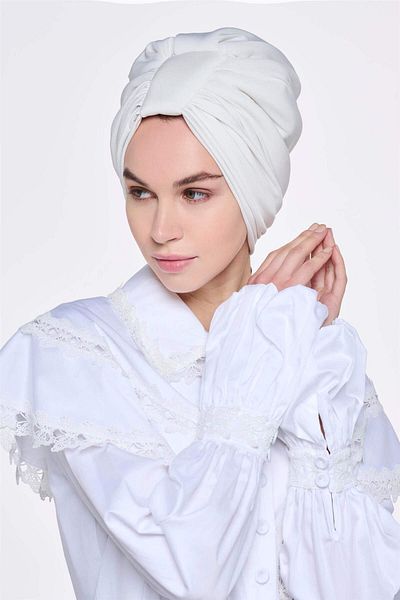 miha Hicran Önal White Handle Design Bonnet