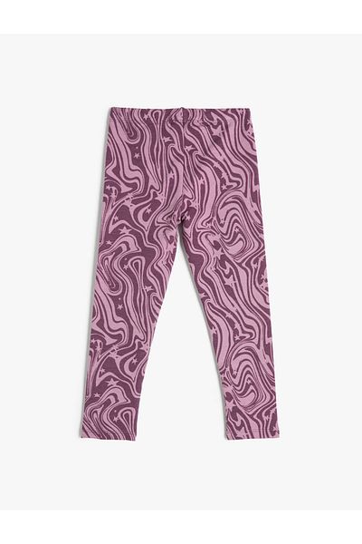 Koton Jambiere din bumbac cu model abstract, cu talie elastică